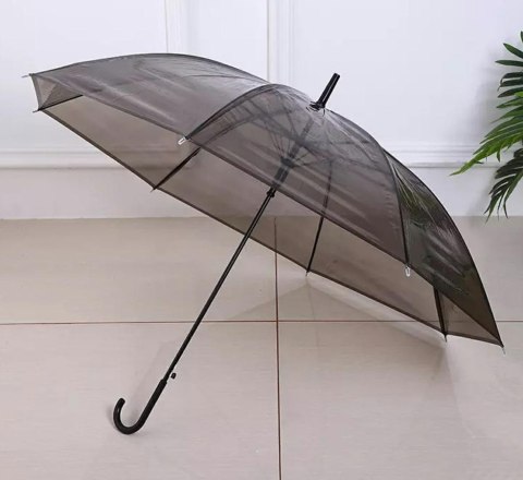 BQ13G Parasol przezroczysty czarny
