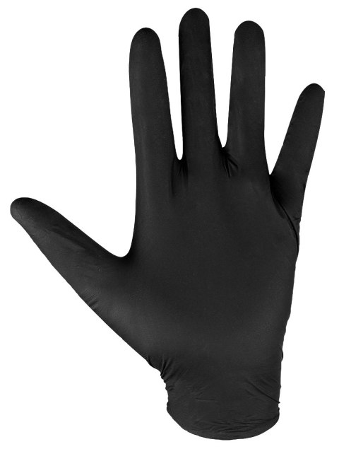 Rękawiczki nitrylowe, czarne, 100 sztuk, rozmiar XL