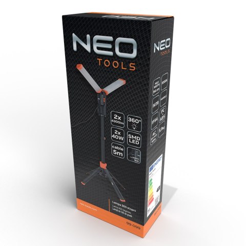 Lampa podwójna 360 stopni 2 x 4300 lm