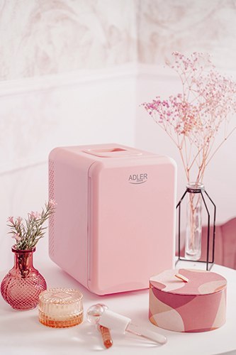 AD 8084 pink Mini lodówka 4l | chłodzenie i podgrzewanie | do domu i samochodu | system peltiera