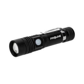 Latarka alu. usb-c, 260 lm, zoom, 3 tryby świecenia, proline
