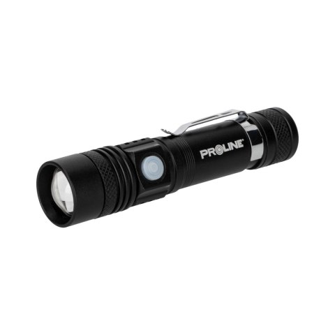 Latarka alu. usb-c, 260 lm, zoom, 3 tryby świecenia, proline