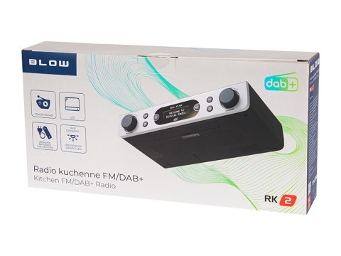 77-571# Radio kuchenne fm/dab+ blow rk2 srebrne"