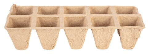 Rozsadniki torfowe małe (2x5 otworów) 22 x 8.5 x 5.5 cm, 10 szt.