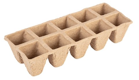 Rozsadniki torfowe małe (2x5 otworów) 22 x 8.5 x 5.5 cm, 10 szt.