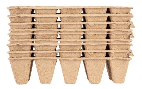 Rozsadniki torfowe małe (2x5 otworów) 22 x 8.5 x 5.5 cm, 10 szt.