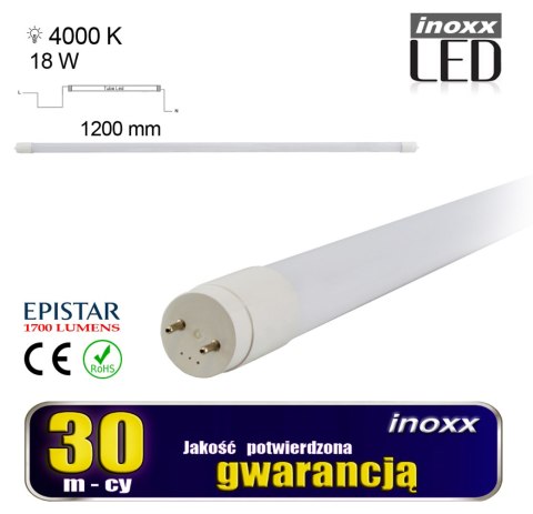 Zestaw: 10x oprawa hermetyczna lampa led ip65 + 20x świetlówka led 120cm 18w t8 4000k g13 neutralna