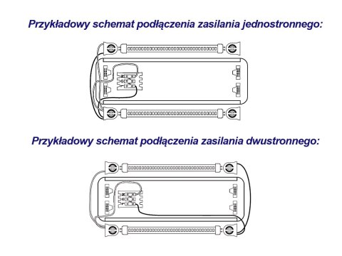 Zestaw: 2x oprawa hermetyczna lampa led ip65 + 4x świetlówka led 120cm 18w t8 4000k g13 neutralna