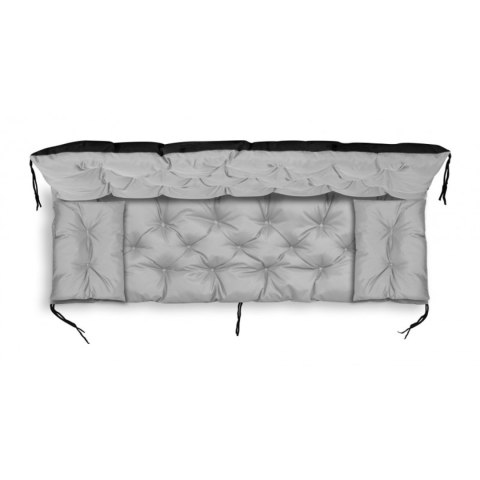 ZESTAW OGRODOWY 120x60x50CM + 2 PODUSZKI 42X42 CM JASNOSZARY