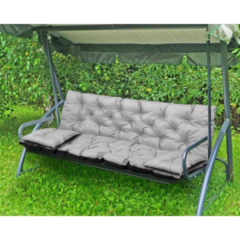 ZESTAW OGRODOWY 120x60x50CM + 2 PODUSZKI 42X42 CM JASNOSZARY