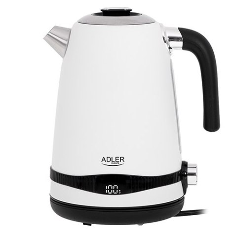 AD 1295 white Czajnik metalowy 1,7l z lcd & regulacją temperatury