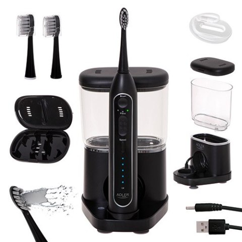 AD 2180 black Szczoteczka soniczna z irygatorem 2 w 1