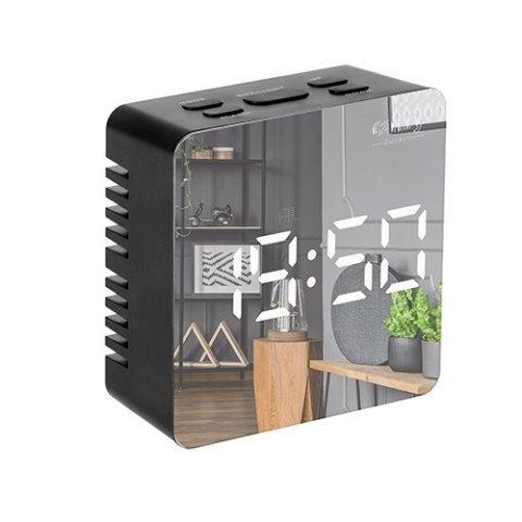 CR 1150 black Budzik led
