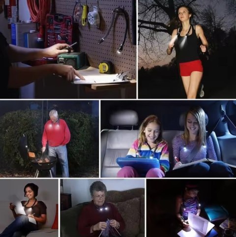 DA244A Lampka led na szyję do czytania