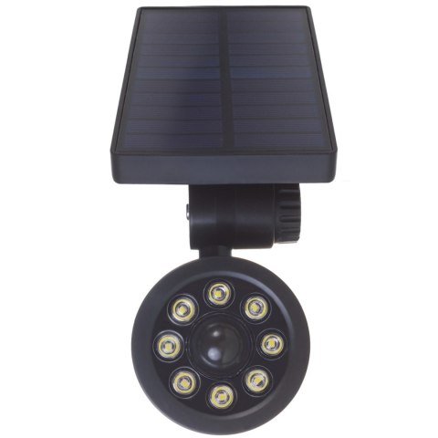 Solarna atrapa kamery, migająca dioda, czujnik ruchu, oświetlenie LED, naklejka gratis, SOL1801S