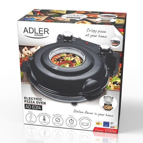 AD 6314 Piec do pizzy - elektryczny - 5 stopni regulacji temp.