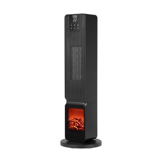 Terrmowentylator kolumnowy PTC Teesa z funkcją imitacją kominka (800/2000W)