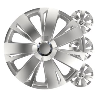 Kołpaki samochodowe 4szt. komplet energy srebrne 15" cali color box