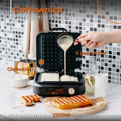 AD 3087 Gofrownica z wyświetlaczem led