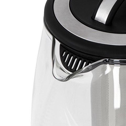 CR 1290 black Czajnik szklany 2,0 l z zaparzaczem oraz regulacją temp.