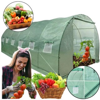 Tunel Foliowy Ogrodowy Szklarnia 6x3x2m Folia 18m? UV-4 Premium