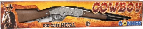 Strzelba kowbojska metalowa 8 naboi gonher