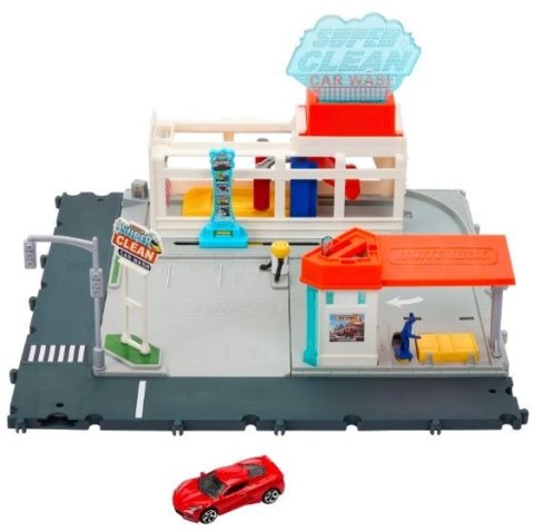 Zestaw matchbox prawdziwe przygody myjnia samochodowa