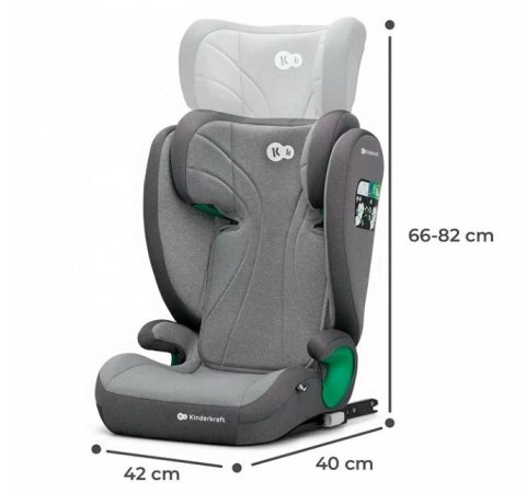 Fotelik samochodowy junior fix 2 i-size 100-150 cm rocket grey