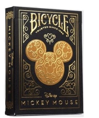 Karty black & gold mickey