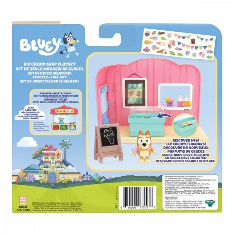 Zestaw figurek mini bluey lodziarnia