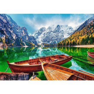 Puzzle 500 elementów jezioro braies włochy