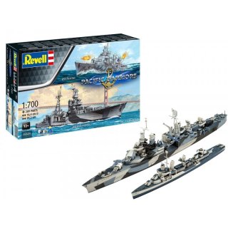 Zestaw upominkowy statki pacific warriors 1/700