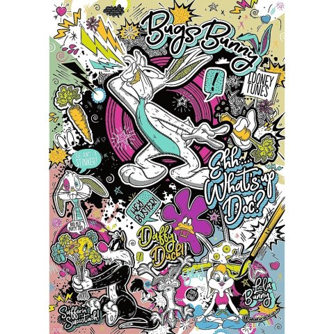 Puzzle 1000 elementów zwariowane melodie looney tunes