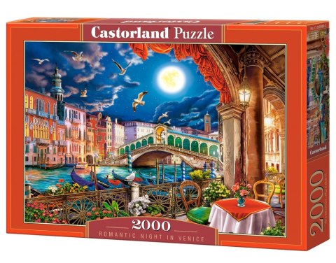 Puzzle 2000 elementów romantyczna noc w wenecji
