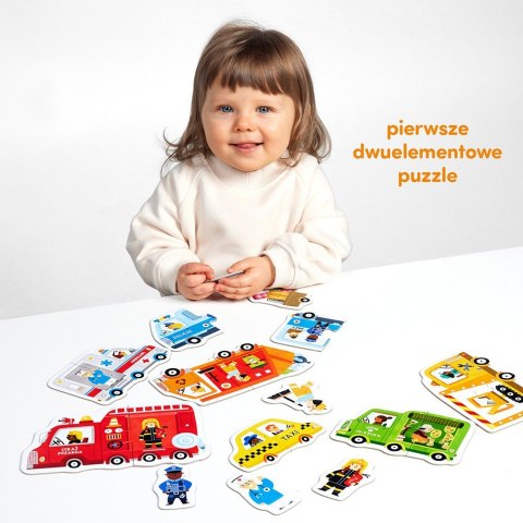 Układanka puzzle do pary - auta