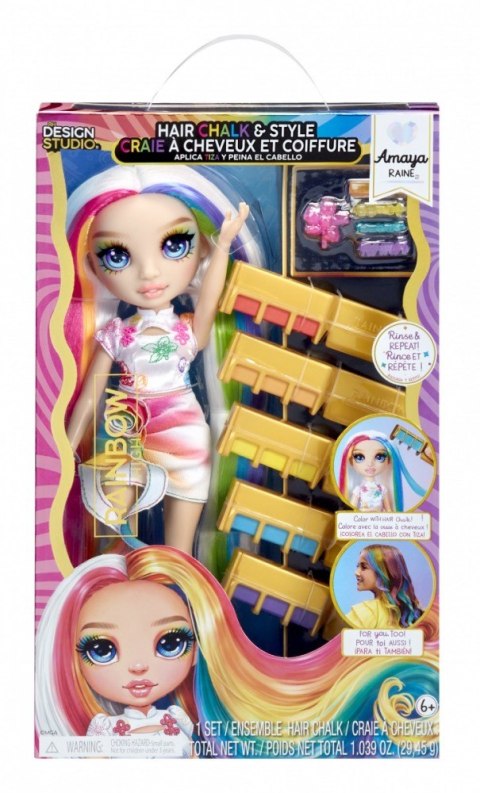 Lalka rainbow high hair chalk & style amaya