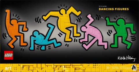 Klocki art 31216 keith haring - tańczące postacie