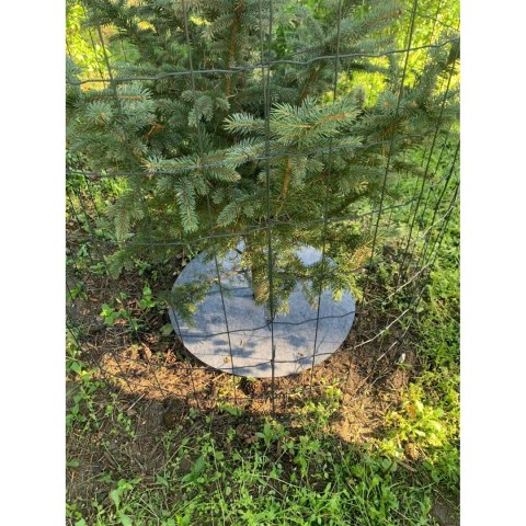 Zestaw krążków antychwastowych 6 szt. Bertoni - 40 cm, szary