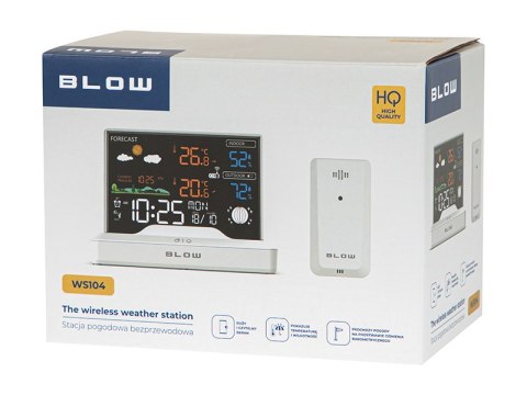 50-387# Stacja pogodowa bezprzewodowa blow ws104 biała"