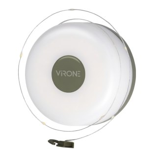 Lampka kempingowa z girlandą, 80/200lm, 2000mAh, 3000K, 8m