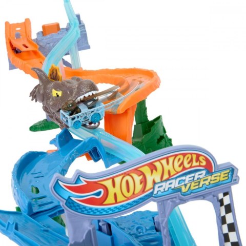 Tor samochodowy racer verse jurassic world morski dinopościg
