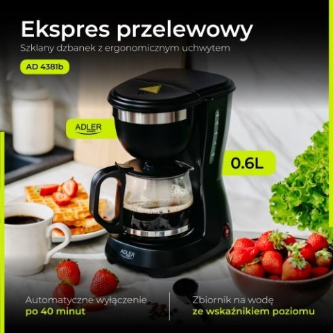 AD 4381 black Ekspres przelewowy 0,6l
