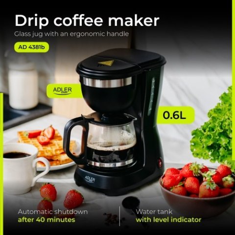 AD 4381 black Ekspres przelewowy 0,6l