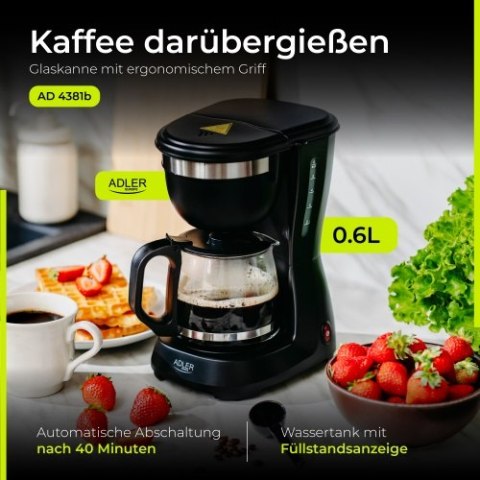 AD 4381 black Ekspres przelewowy 0,6l