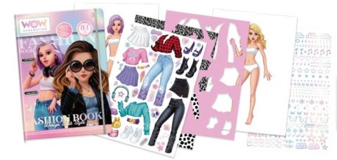 Zestaw fashion book zaprojektuj swój styl wow generation