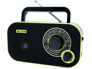 77-542# Radio przenośne analogowe am/fm blow ra12 czarno-złote