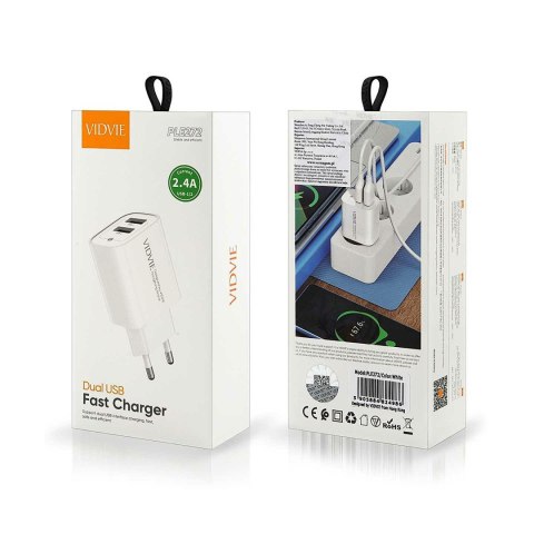 Ładowarka sieciowa 2xUSB 2400 mA