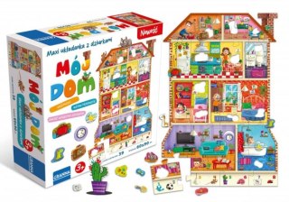 Puzzle maxi układanka z dziurkami mój dom