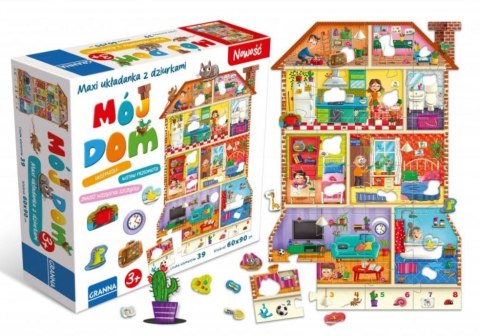 Puzzle maxi układanka z dziurkami mój dom