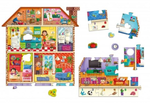 Puzzle maxi układanka z dziurkami mój dom